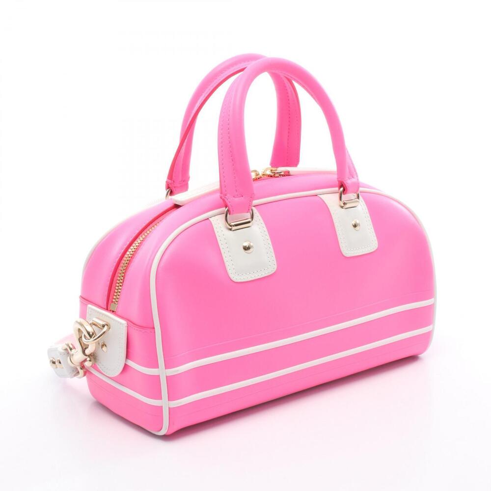 Dior Bowling Pink Bag Leather White Handbag Vibe